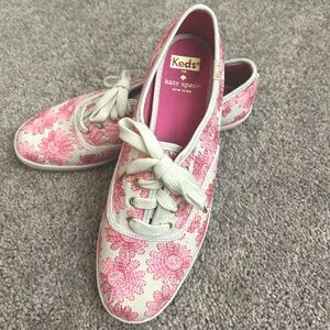 Kate Spade Pink Floral Keds
